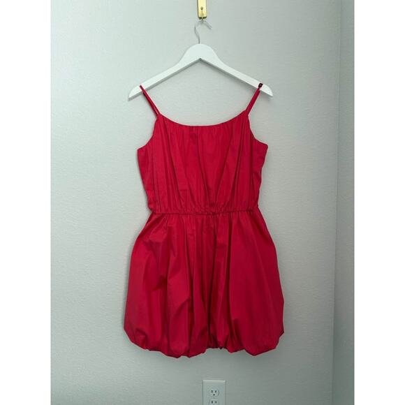 Jason Wu Women’s Poplin Red Bubble Summer Preppy Mini Dress Sz M - Picture 2 of 7